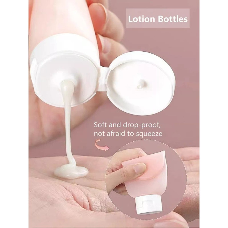 SANBREVE Contenedores De Viaje, Botella Viaje De Silicona 11 Piezas