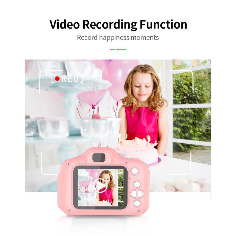 X2 Mini Kids Camera 2 inch HD Color Display Rechargable