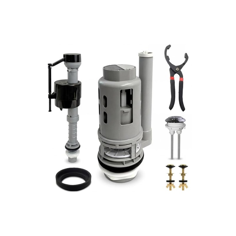 3-Inch Dual Flush Valve Replacement Kit,Compatible with Glacier Bay,Aquasource,Water Ridge