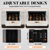 ICHROSAYA Utensil Organizer for Kitchen Drawers, Expandable Silverware Organizer, Adjustable