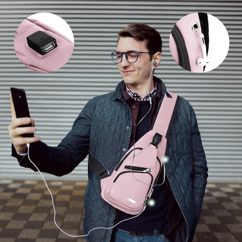 Waterproof Sling Bag Crossbody Backpack for Men Women Sling Backpack