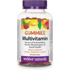Webber Naturals Multivitamin Gummy, 90 Gummies, For the Maintenance of Good Health and Antioxidant Support, Vegetarian