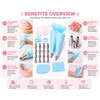 2 Pack Cake Decorating Kit, 12-Piece Set with Reusable Piping