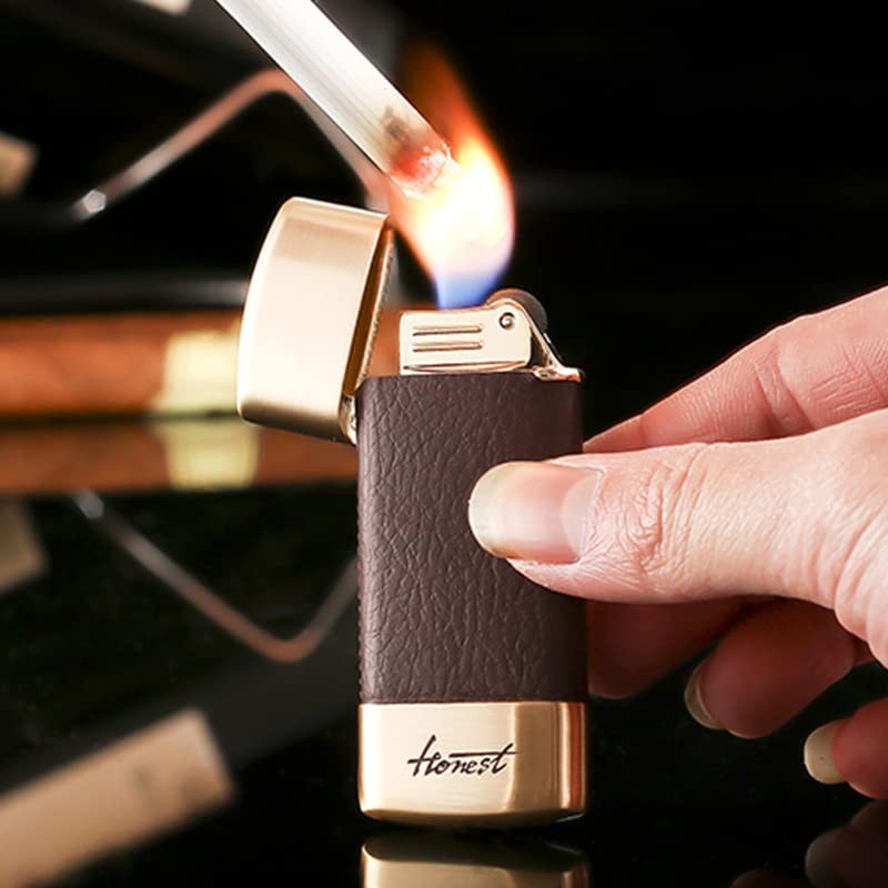 Slim Soft Flame Lighter, Cigar Butane Torch Lighter, Refillable Lighter