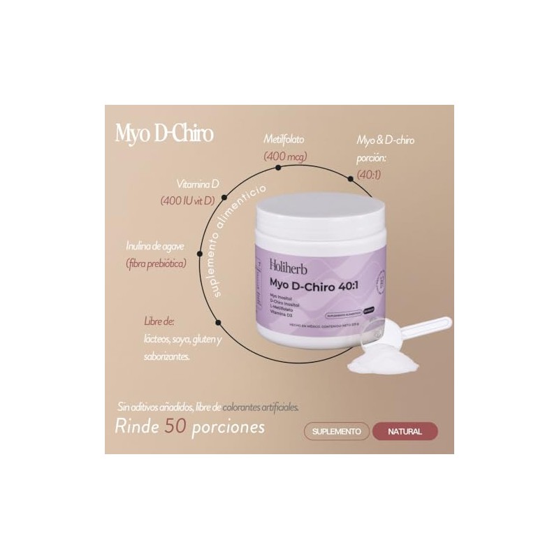 Holiherb - Myo & D-Chiro Inositol (40:1) + Metil Folato