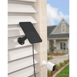 5W Solar Panel Charging Compatible with Blink New Outdoor/Outdoor(3rd Gen) /XT XT2 Camera, IP65 Weatherproof Solar Panel for Blink Camera, with 10ft Cable & Rubber Plug & Secure Wall Mount, 3 Pack