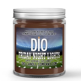 Friday Night Lights Football Candle (8oz) Grass and Night Air Scented Soy