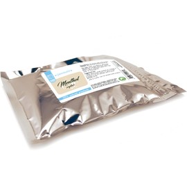 Greenals Menthol Crystals 8 oz – 100% Natural Mint Crystals from Peppermint Oil | Strong Aroma for DIY Candles, Wax Melts, Soaps, Potpourri | Resealable Aluminum Bag