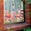 LOONELO Spring Summer Window Stickers, Wildflowers Lily Floral Butterfly Window