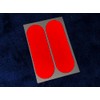 Veloviz Black Stealth Reflective Red Motorcycle Fork Reflector Stickers OG
