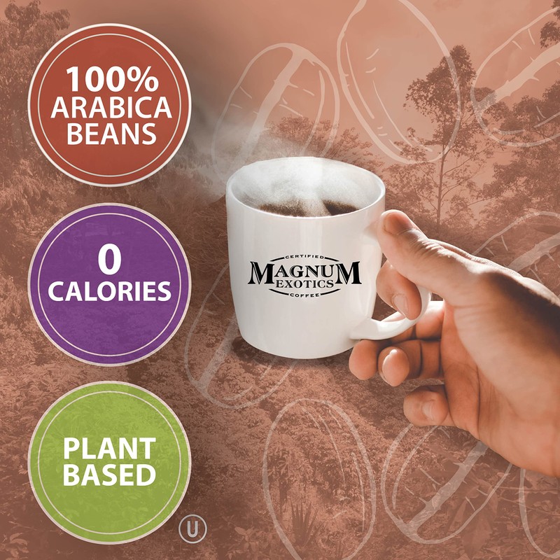 Magnum Exotics Coffee, Blue Mountain Coffee Blend - Medium-Light Roast,
