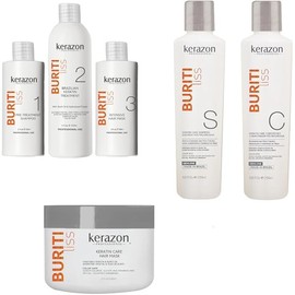 Brazilian Keratin Treatment Triple Bundle Hair Straightening Kerazon Buriti Liss