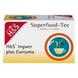 H&S Superfood-Tee Ingwer plus Curcuma Filterbeutel,25g