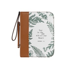Bible Cover Case for Women/Men - Large Bible Covers for Women, PU Leather Bible Cover w/Gift Box, Bible Case for Women/Men, Minimalist Large Bible Cover, Bible Cases for Woman, Bible Bags Gift