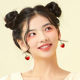 Stocking Stuffers Holiday Outfits for Women 2024 Strawberry Earrings for Women Fruit Earrings Red Strawberry Dangle Earrings Cute Strawberry Jewelry Gifts for Teen Girls