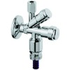 Grohe 17509 8 Combination Angle Valve 41082 1/2 Inch Chrome-Plated Brass