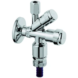 Grohe 17509 8 Combination Angle Valve 41082 1/2 Inch Chrome-Plated Brass