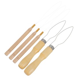 Outanaya 5pcs Bead Threader Embroidery Tool Easy to Use Thread Inserter for DIY Necklaces Bracelets Craft Projects Household Sewing Threading Apparatus with Handles