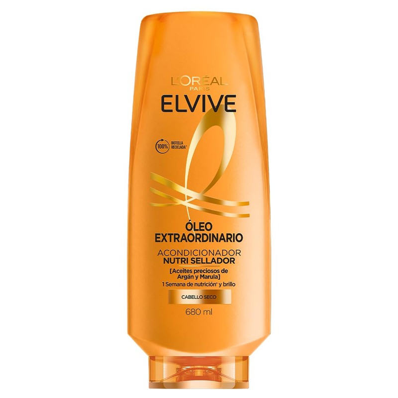 L'Oreal Paris Acondicionador, Oleo Extraordinario Elvive, 680 ml