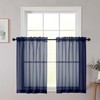 WelvetBLK Cafe Curtains 36 Inch Length Tier 2 Pieces, Modern