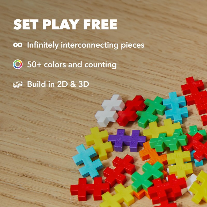 PLUS PLUS - Viking - 70 Piece Tube, Construction Building