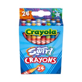 Crayola Swirl Crayons (24ct), Kids Crayons, Multicolor, Rainbow Coloring Supplies, Great for Kids Art Projects, Nontoxic, 3+