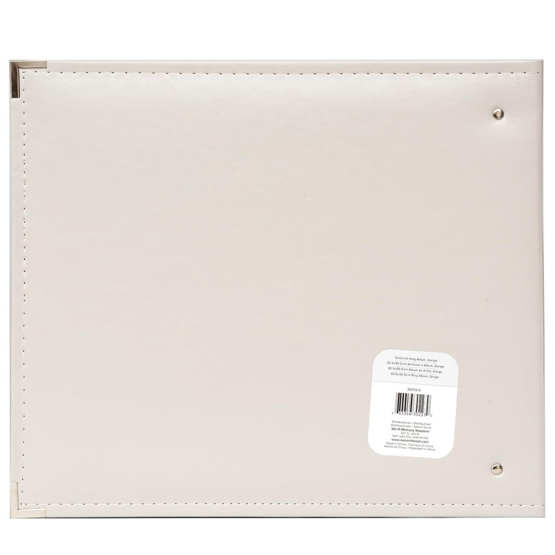 We R Classic Leather D-Ring Album 12"X12"-Greige