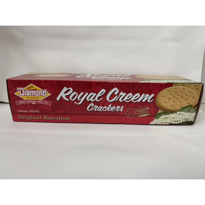 Diamond Bakery Original Hawaiian Royal Creem Crackers 8oz Tray x1