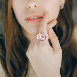 Gatuida Ring Watch for Men Finger Watch Ring Time Watch Fashion Watch Festival Ring Finger Mothers Day Valentines Day Elastic Band Watch Childrens Men Rings Alloy Gem Shock Miss