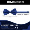 FATASH Kids Bow Tie for Boys, Silk Satin Pre-Tied Bowtie,