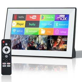 FancyAug Small Smart tv,Portable TV with Touchscreen LCD Monitor,Built in Apps,Support SD,WiFi,Bluetooth,USB,HDMI Input,Mini TV Design for Home, Kitchen, RV, and Travel Use