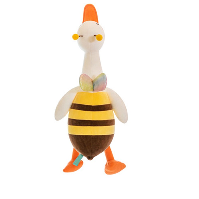 Duck Bee Plush Toy Honeybee Duck Hugging Pillow Cute Stuffed