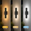 OUVR Outdoor LED Wall Light, Modern Exterior Sconce, Waterproof Porch