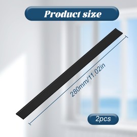 2Pcs Replacement Rubber Strip for Karcher Window Vac Accessories, Rubber Lips 280mm Professional Window Squeegee Rubber Replacement Blades Accessories Compatible with WV1 WV2 WV5 WV50 WV55 WV60 WV75