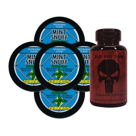Oregon Mint Snuff Co. - Wintergreen (5 Cans) - Includes Mud Bud Disposable Spittoon (Punishr MB)