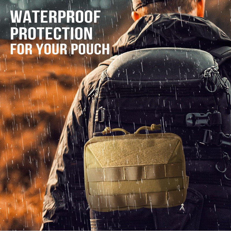 OneTigris MOLLE Pouch, Tactical Admin Pouch Belt EDC Tool Organizer