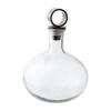 Mud Pie Textured Glass Decanter, 12" x 10" dia, Clear
