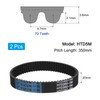 QUARKZMAN Pack of 2 HTD-5M Rubber Toothed Belt 70 Teeth