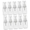 LABRIMP 10pcs Transparent Refillable Sparkling Bottles Makeup Pump Dispenser for