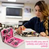 23 Pieces Pink Tool Kit, Comes with Pliers, Socket, Screwdriver,