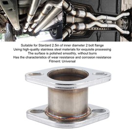 Muffler Pipe Extension Flange, Akozon Universal Exhaust Stainless Steel Extension Flange Adapter Car Parts