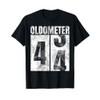Oldometer 43-44 yrs old Man Woman Bday Graphic 44th Birthday