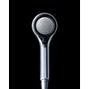 Sanei (サンエイ) Rainy Metallic Shower Head, Black, Approx. 50% Water