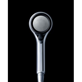 Sanei (サンエイ) Rainy Metallic Shower Head, Black, Approx. 50% Water Saving Effect, Stop Function, PS-303-81XA-CD