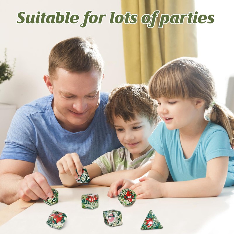 Mushroom Dice Horrible D20 Dice Deep Forest Dangerous Dice Horror