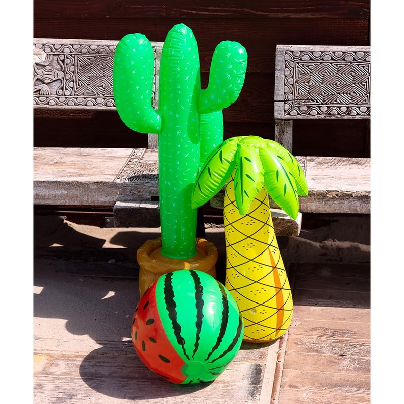 Boland 52078 Inflatable Watermelon, 35 cm, Water Toy, Decoration, Party