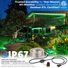 West Ivory 25ft Green LED Rope Lights, Connectable Outdoor Permanent