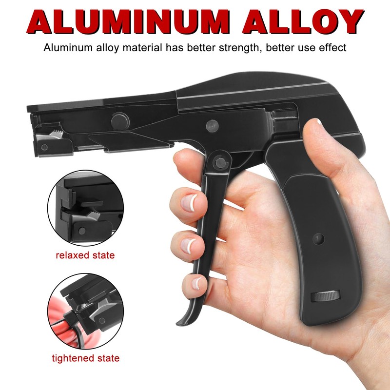 Cable Tie Gun for 1.8-6.5mm Nylon Ties | Wider Range