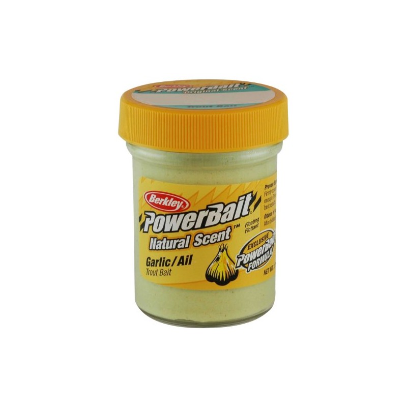Berkley PowerBait Natural Scent Trout Bait, Garlic, 1.75 oz