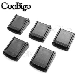 CooBigo 5pcs 1" (25.5mm) Webbing Cam Buckles Plastic Black Toggle Clip Backpack Straps